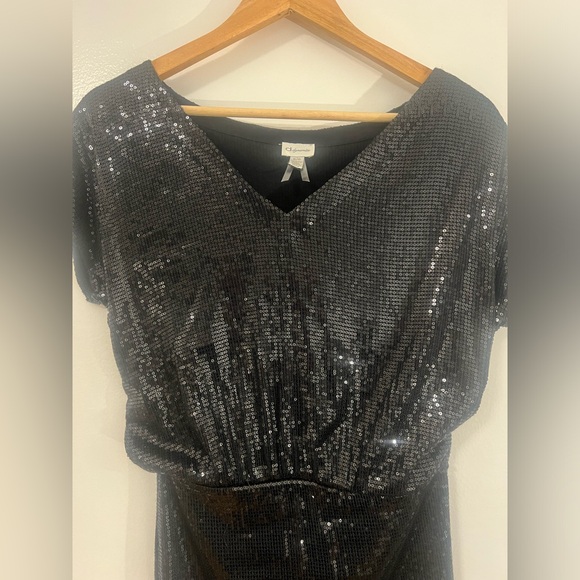Black Sequin Dress - Picture 2 of 5